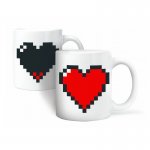 Taza termográfica de corazón
